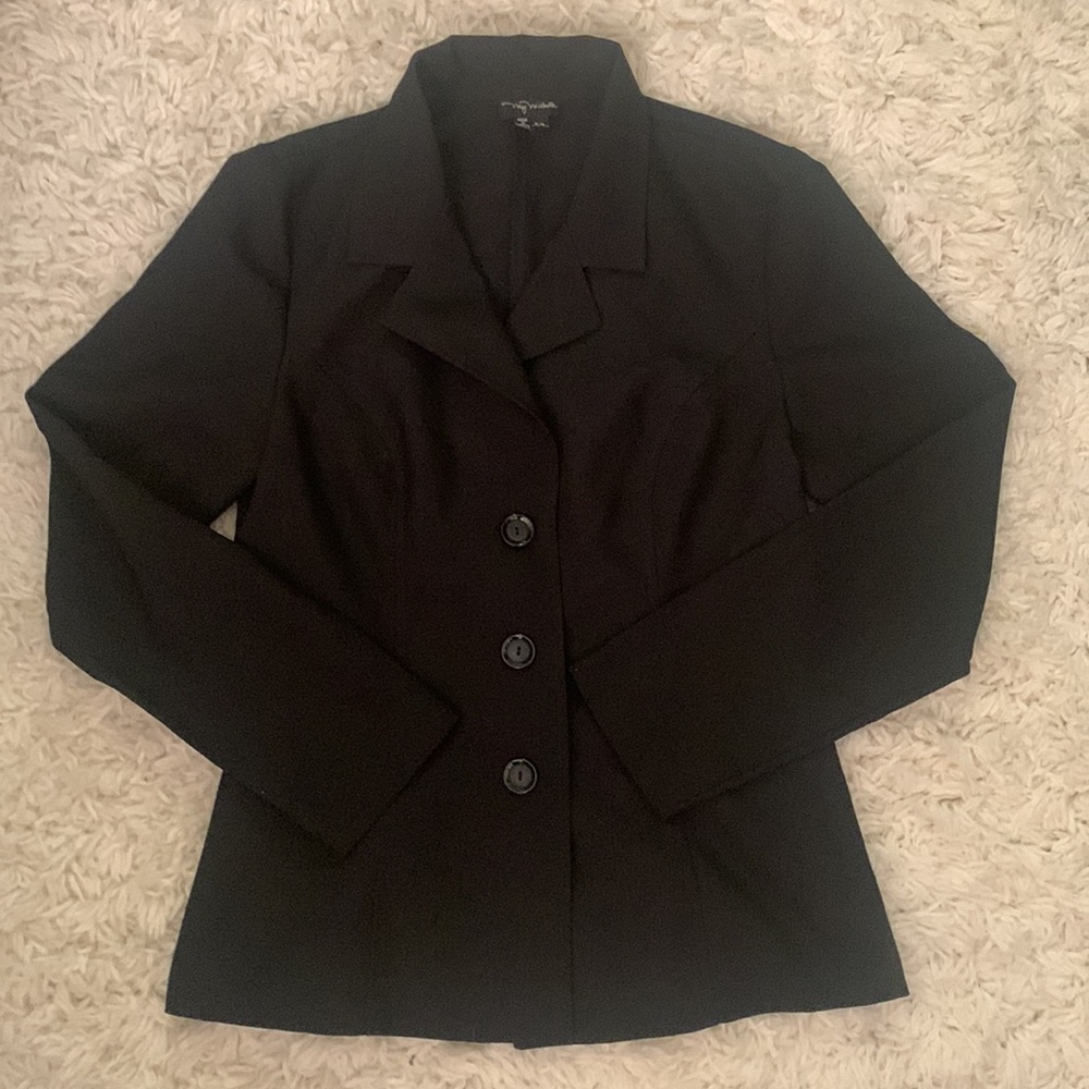Y2K Black Shirt Blazer